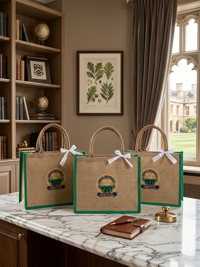 Jute Bag with Monogram Printing bag design
